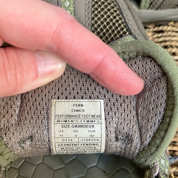 Chaco Outcross Lace - Water Shoes Women’s 11 Fern -Hiking Trail Outdoors Sandals - Picture 13 of 15